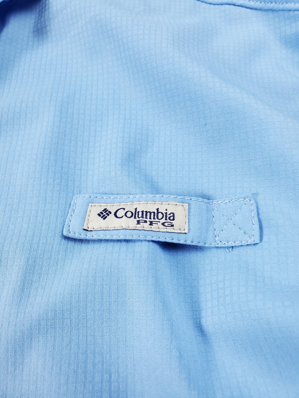 Columbia PFG Fishing Shirt Womens XL Snap Up Vented Roll Sleeve Blue Button Up - Picture 6 of 12
